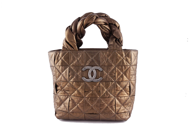 Chanel Bronze Limited Origami Soft Braided Tote Bag - Boutique Patina