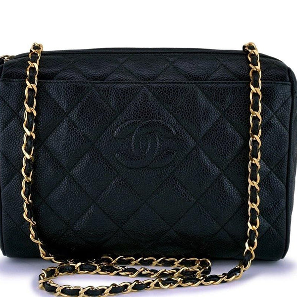 Chanel Vintage Black Caviar Classic Camera Case Bag – Boutique Patina