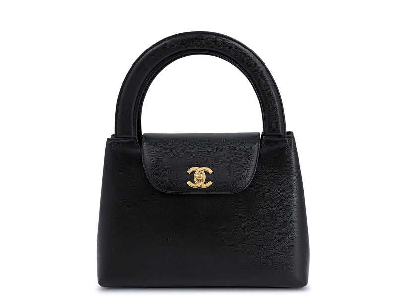 Chanel Vintage Kelly Top Handle Bag - Black Handle Bags, Handbags