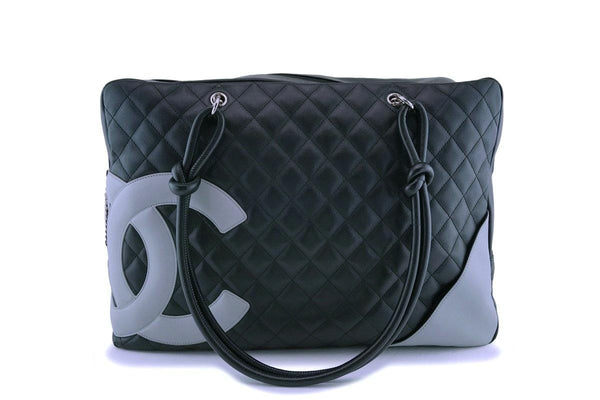 Chanel Black XL Large Cambon Bowler Tote Bag SHW - Boutique Patina