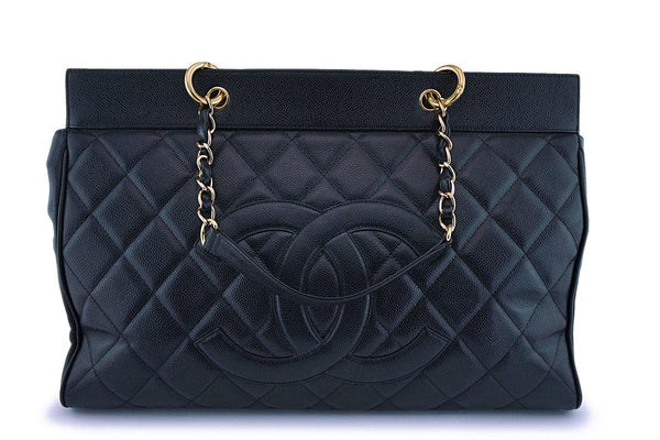 Rare Chanel Vintage Black XXL Classic Flap Clutch Bag 24k GHW Lambskin –  Boutique Patina