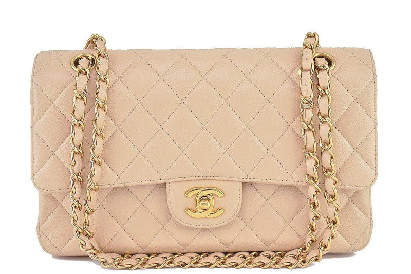 Chanel Beige Clair Caviar Medium Classic 2.55 Double Flap Bag