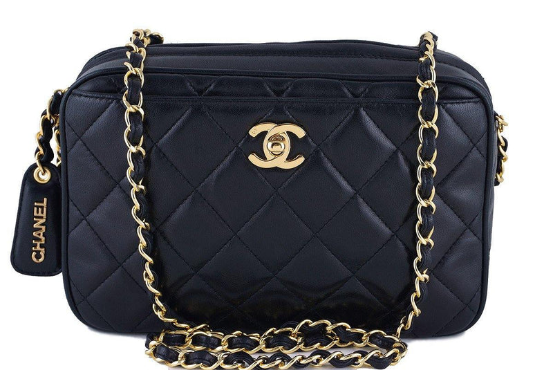 Chanel Black Quilted Classic Camera Case CC Clasp Pocket Bag – Boutique  Patina