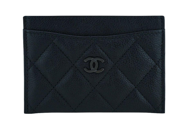 Chanel So Black Slim Card Holder Case Wallet Bag – Boutique Patina