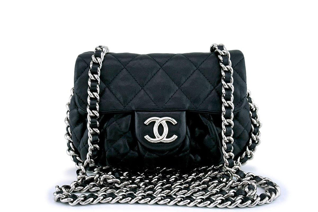 Chanel Black Mini/Small Chain Around Rounded Classic Cross Body Flap Bag - Boutique  Patina