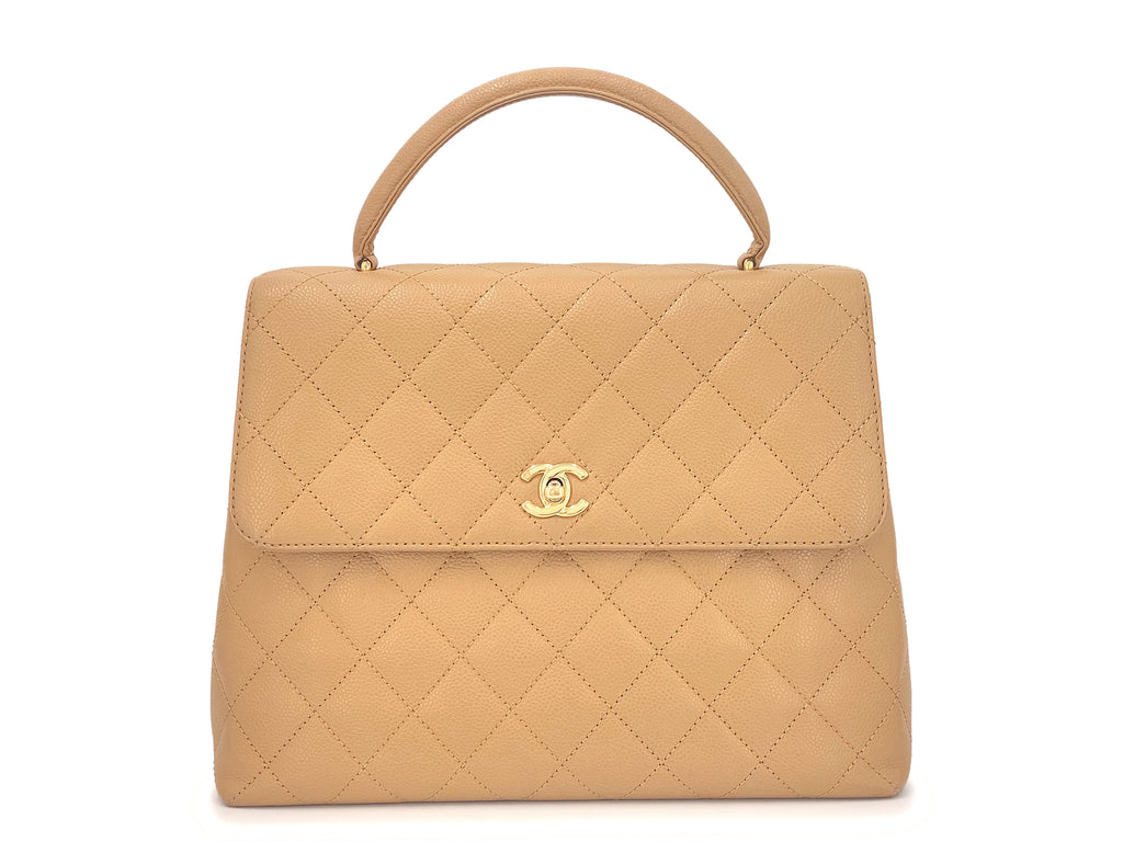 Chanel Vintage Beige Caviar Backpack Bag 24k GHW – Boutique Patina