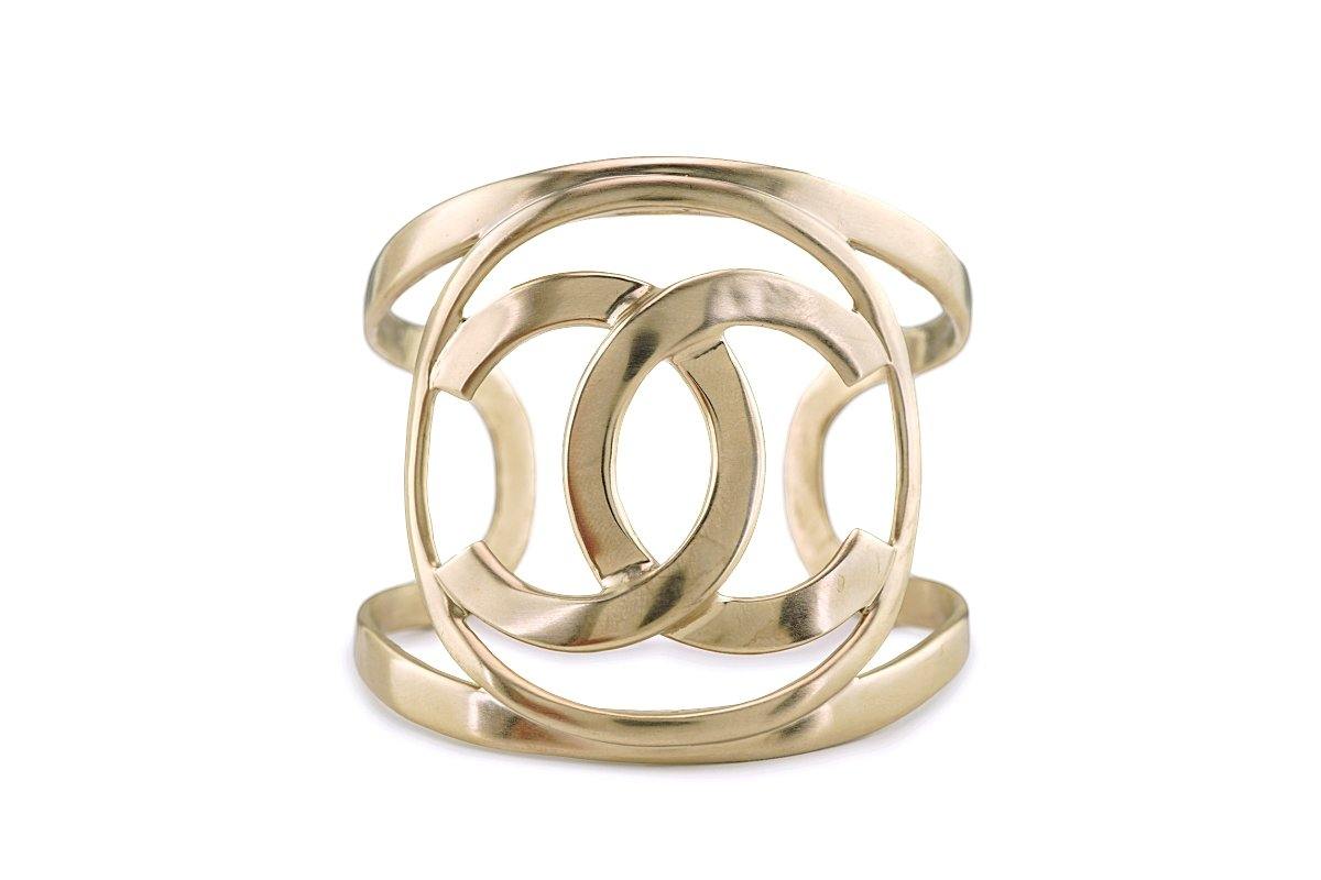 Chanel 16A Champagne Gold Limited Cuff Bracelet – Boutique Patina