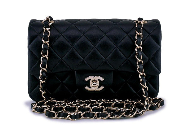 New Chanel 18B Black Lambskin Rectangular Mini Flap Bag GHW – Boutique  Patina