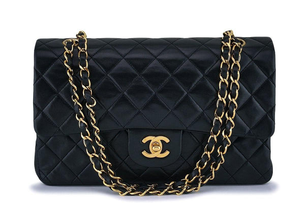Chanel Black Medium Classic Double Flap Bag 24k GHW - Boutique Patina