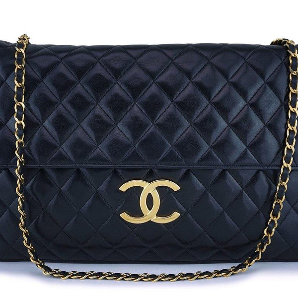 chanel leather clutch vintage