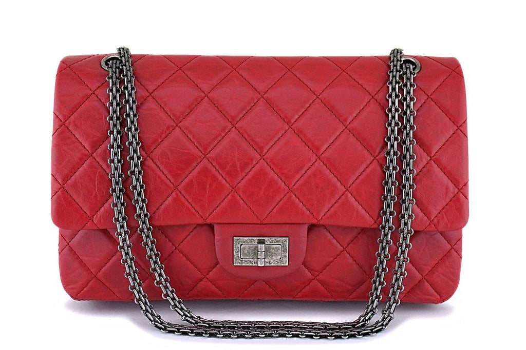 Chanel Red 227 Large 2.55 Reissue Double Flap Bag RHW – Boutique Patina