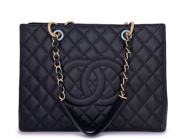 Chanel Black Caviar GST Grand Shopper Tote Bag GHW - Boutique Patina