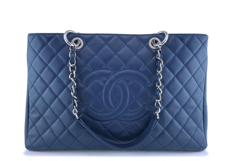 Chanel Navy Blue Caviar Grand Shopper Tote XL Bag SHW – Boutique