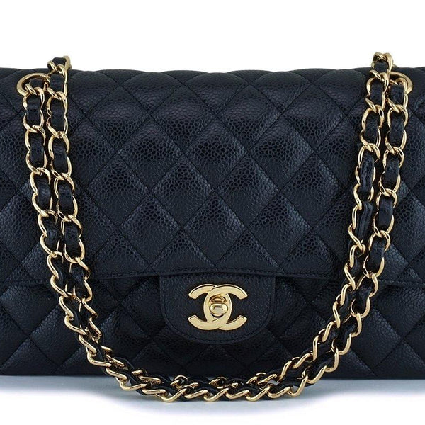 Chanel Black Caviar Medium Classic Double Flap Bag GHW – Boutique Patina