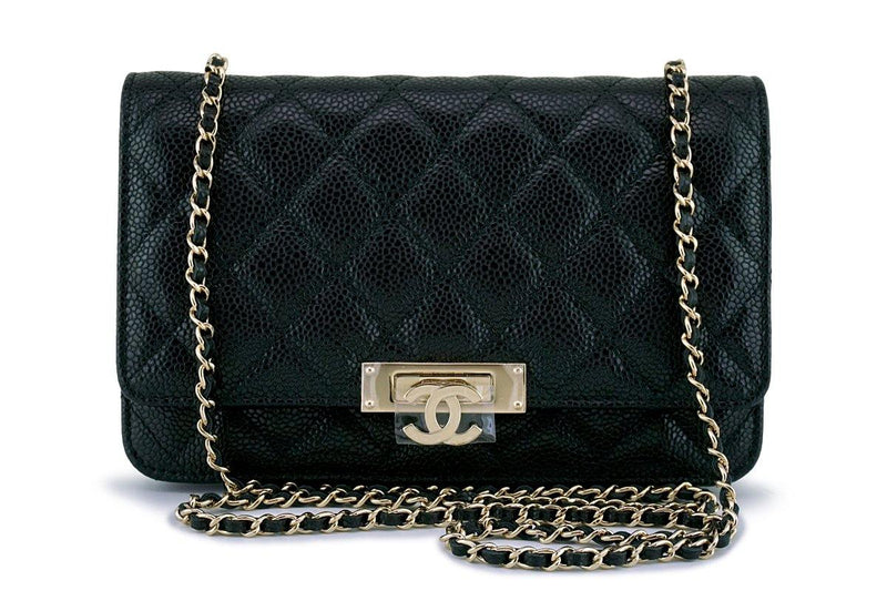 Chanel Black Quilted Leather Boy WOC Bag Chanel