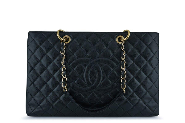 Chanel Black XL Large Classic Grand Shopper Tote GST Bag - Boutique Patina