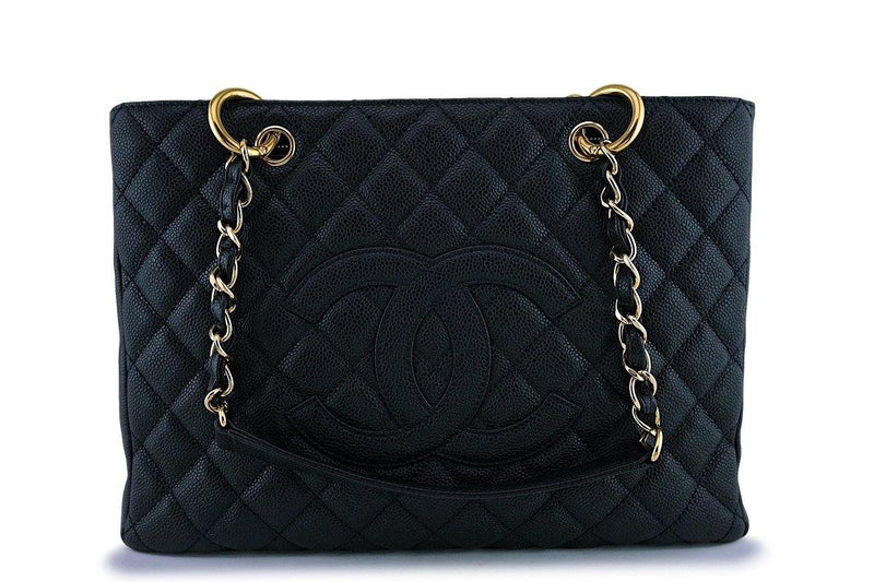Chanel Black Caviar Grand Shopper Tote GST Bag 24k GHW - Boutique Patina