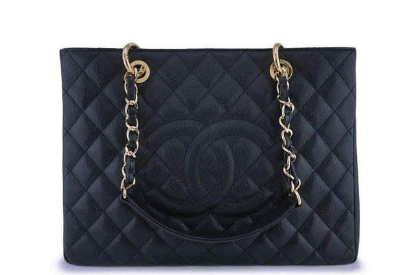 Chanel Black Caviar Classic Grand Shopper Tote GST Bag 24k GHW - Boutique Patina