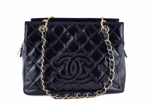 Chanel Patent Tote Handbag - 38 For Sale on 1stDibs  chanel patent leather  tote, chanel patent tote bag, large patent tote bag