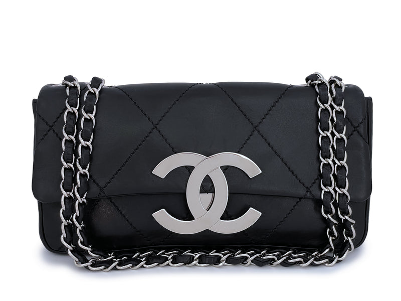 Chanel 2005 Black Giant Oversized CC Medium Flap Bag RHW - Boutique Patina