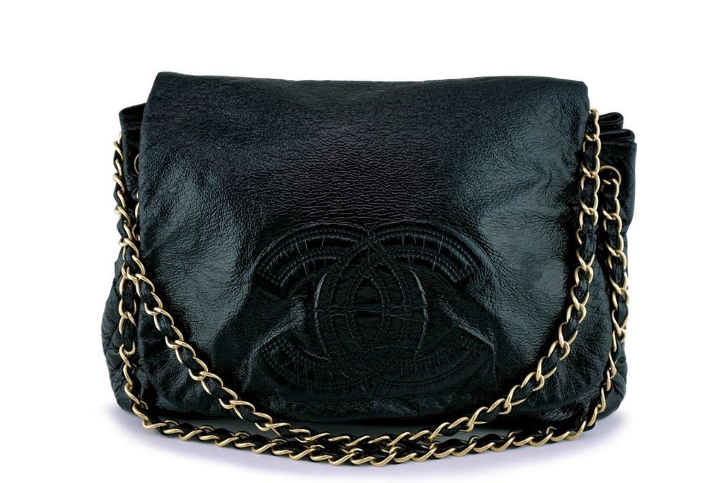 Chanel Patent Large Rock and Chain Flap Bag – Boutique Patina