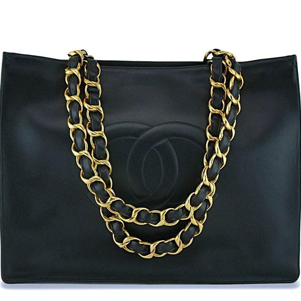 Chanel Vintage Chunky Chain Timeless Tote Bag 24k GHW – Boutique