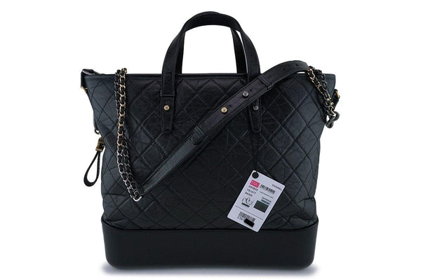 NWT Chanel Black Large Gabrielle Tote Shopper Bag - Boutique Patina