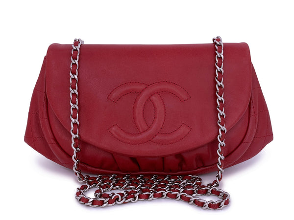 pink chanel wallet on a chain