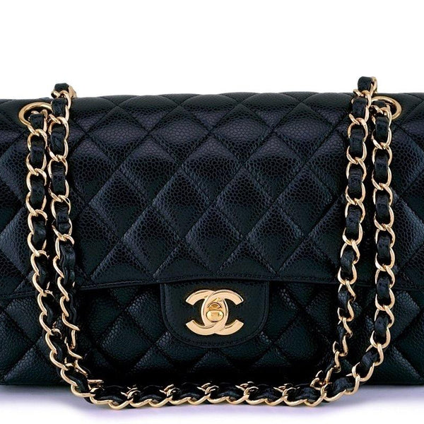 Chanel Black Caviar Medium Classic Double Flap Bag GHW – Boutique Patina
