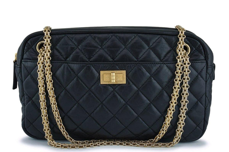 Chanel Black Classic 2.55 Reissue Camera Case Bag GHW – Boutique