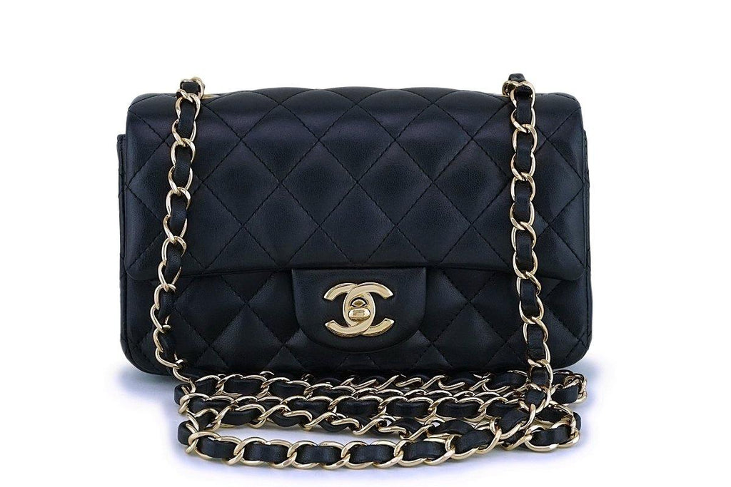 Rare Chanel Black Pearl Studded Mini Classic Flap Bag GHW – Boutique Patina