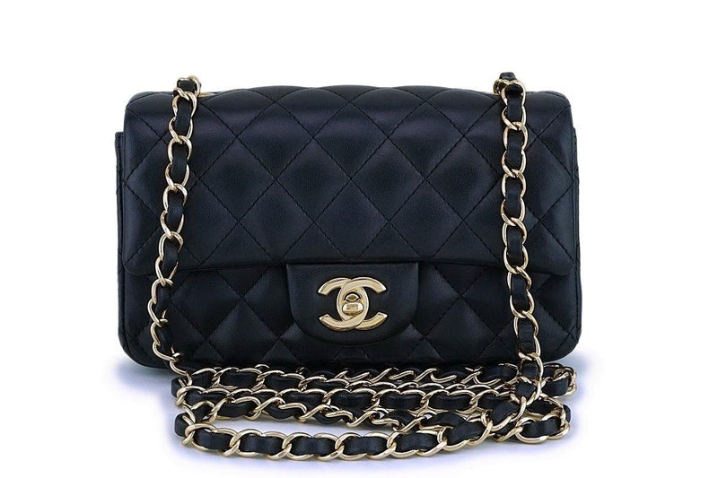 Chanel Black Lambskin Rectangular Mini Classic Flap Bag GHW – Boutique  Patina