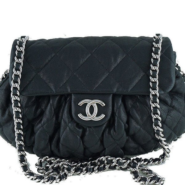 Chanel Black Large Chain Around Rounded Classic Flap Cross Body Bag – Boutique  Patina