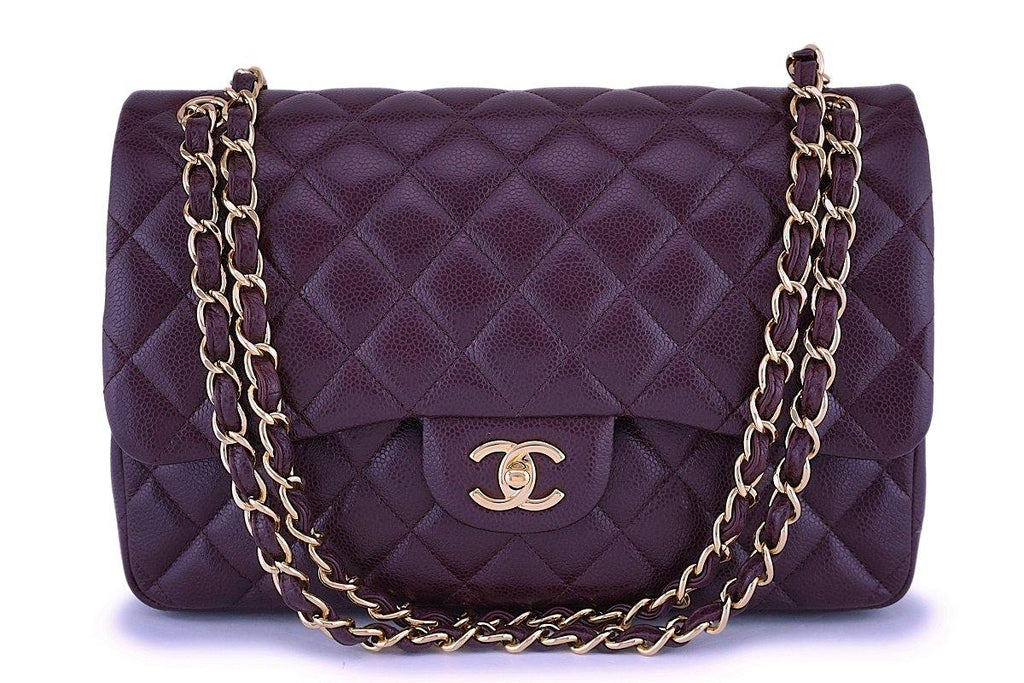 chanel quilted caviar bag black