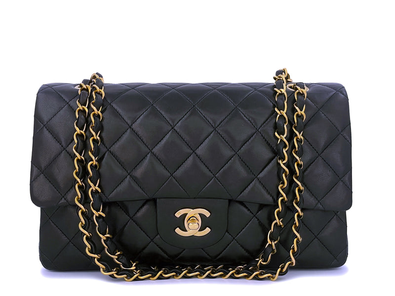 Chanel 3-series Black Medium Classic Flap in Lambskin with 24K Gold Hardware