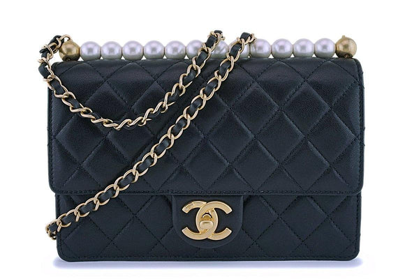 Chanel So Black Chevron Classic Medium Double Flap Bag - Black Shoulder  Bags, Handbags - CHA209501