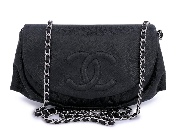 NIB 19C Chanel Black Chevron Classic Trendy CC Wallet on Chain WOC GHW – Boutique  Patina