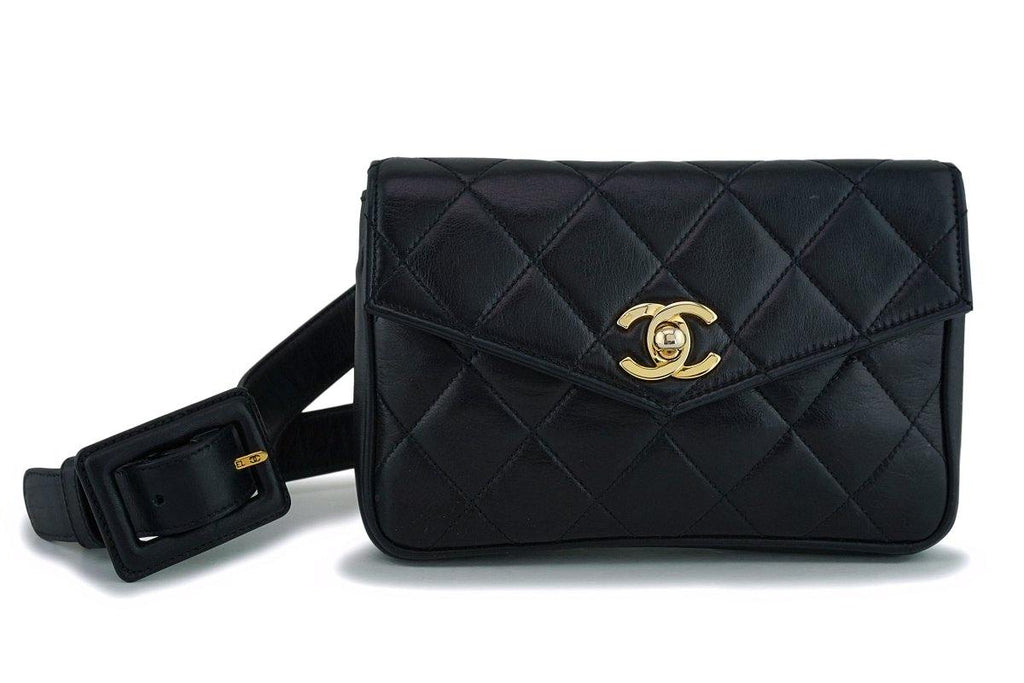 CHANEL Caviar Quilted Business Affinity Waist Bag Grey 512422
