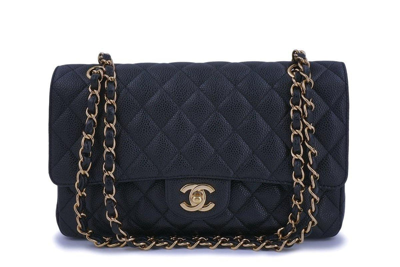 Chanel Black Caviar Medium Classic Double Flap Bag GHW - Boutique Patina
