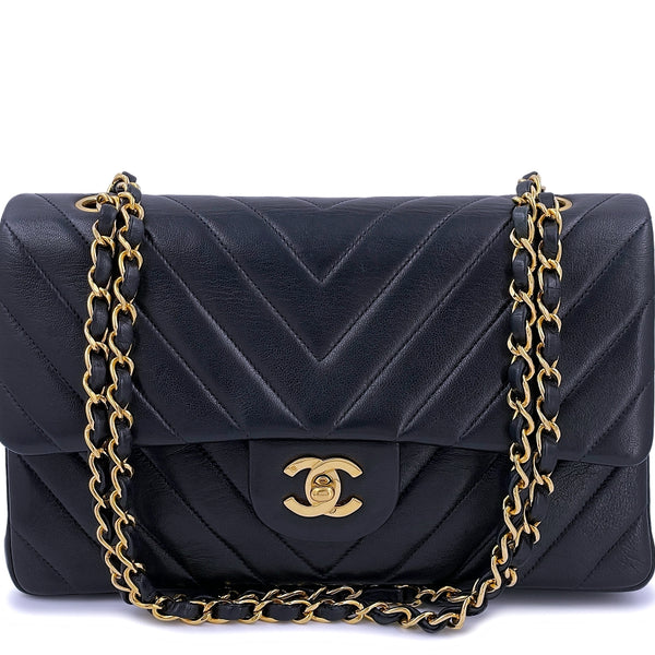 CHANEL Vintage Black Limited Edition TRAPEZOID Flap Bag 24k GHW *ULTRA  RARE*