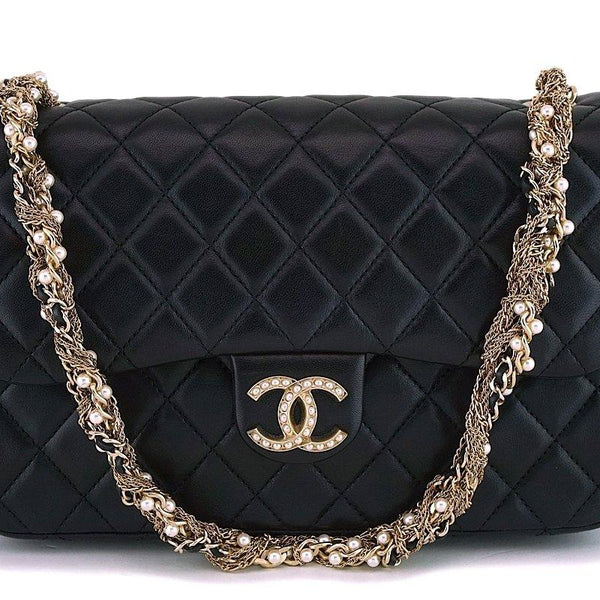 Chanel Limited Fantasy Pearls Quilted Flap Bag Black Lambskin – Boutique  Patina