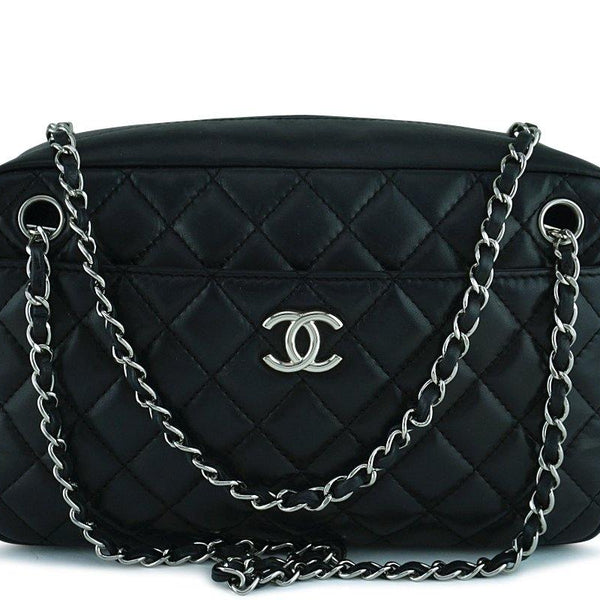 Chanel Black Classic Quilted Camera Case SHW Bag – Boutique Patina