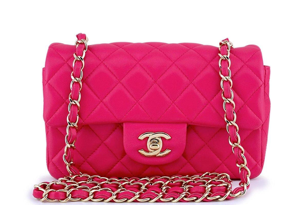 Chanel 2023 Mini Pearl Crush Flap Bag w/ Tags - Pink Crossbody Bags,  Handbags - CHA883997