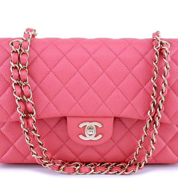 NIB 18S Chanel Pearly Pink Caviar Medium Classic Double Flap Bag – Boutique  Patina