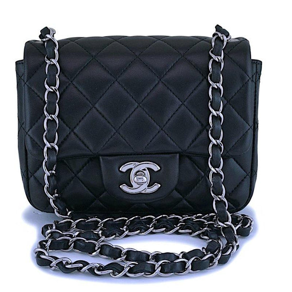 Chanel Lambskin Leather and Snake Skin Small Mixed Patchwork Mint Green  Flap Bag - Luxury In Reach