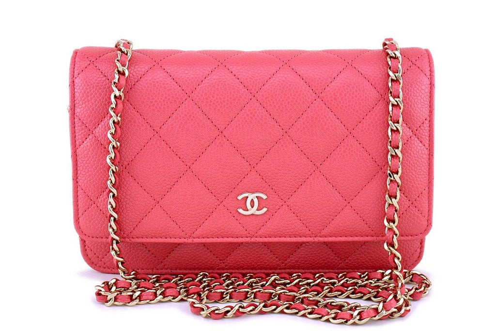 New 18S Chanel Pink Caviar Classic Quilted WOC Wallet on Chain Flap Ba – Boutique  Patina