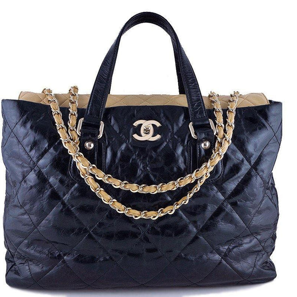 Chanel Large Black Beige Classic Portobello Executive Tote Bag – Boutique  Patina