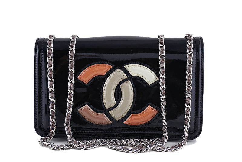Chanel Black Patent Logo Lipstick Flap Bag – Boutique Patina
