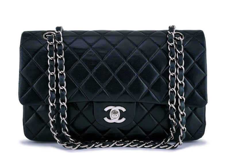 Chanel Black Lambskin Medium Classic Double Flap Bag SHW – Boutique Patina