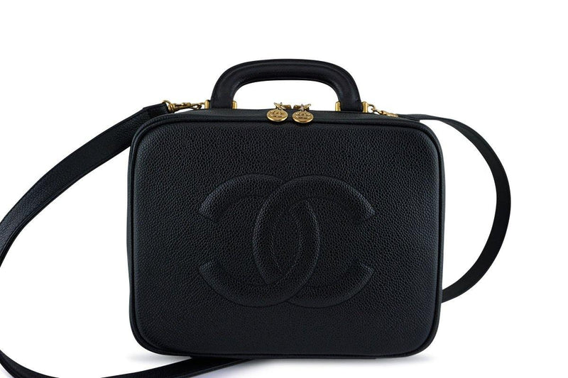 Chanel Black Caviar Classic Vanity Case Bag – Boutique Patina